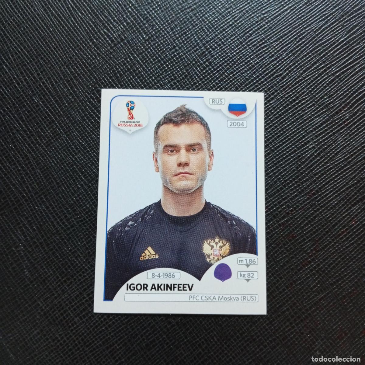 Football Stickers: 34 IGOR AKINFEEV RUSIA PANINI MUNDIAL RUSIA 2018 CROMO FUTBOL 18 - SIN PEGAR - CJ2 ..