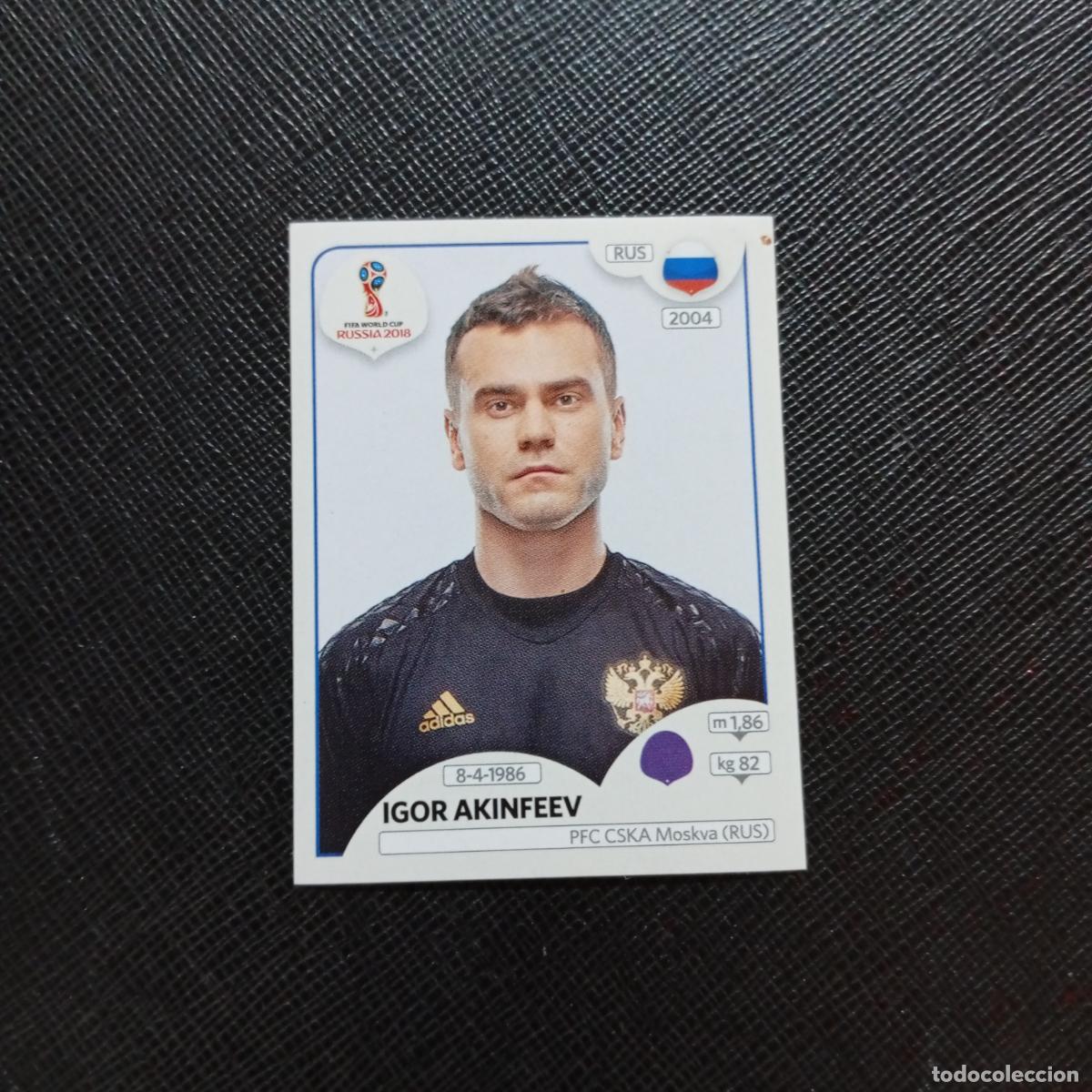 Football Stickers: 34 IGOR AKINFEEV RUSIA PANINI MUNDIAL RUSIA 2018 CROMO FUTBOL 18 - SIN PEGAR - CJ2 ....
