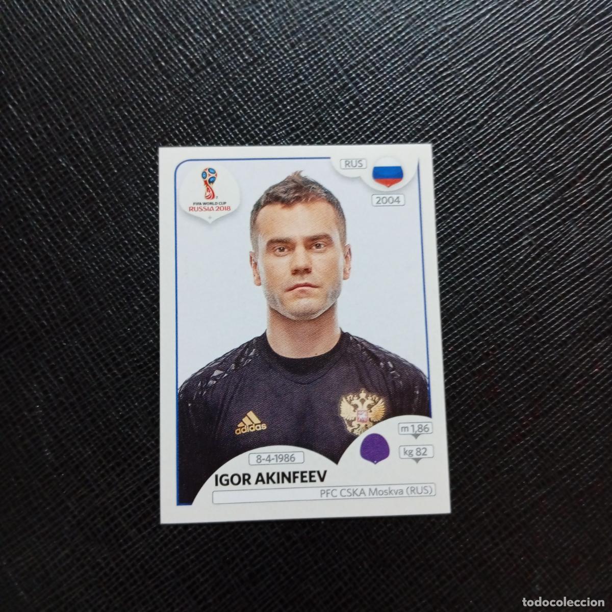 Football Stickers: 34 IGOR AKINFEEV RUSIA PANINI MUNDIAL RUSIA 2018 CROMO FUTBOL 18 - SIN PEGAR - CJ2 ....