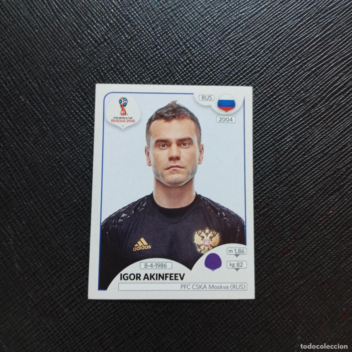 Football Stickers: 34 IGOR AKINFEEV RUSIA PANINI MUNDIAL RUSIA 2018 CROMO FUTBOL 18 - SIN PEGAR - CJ2 ....