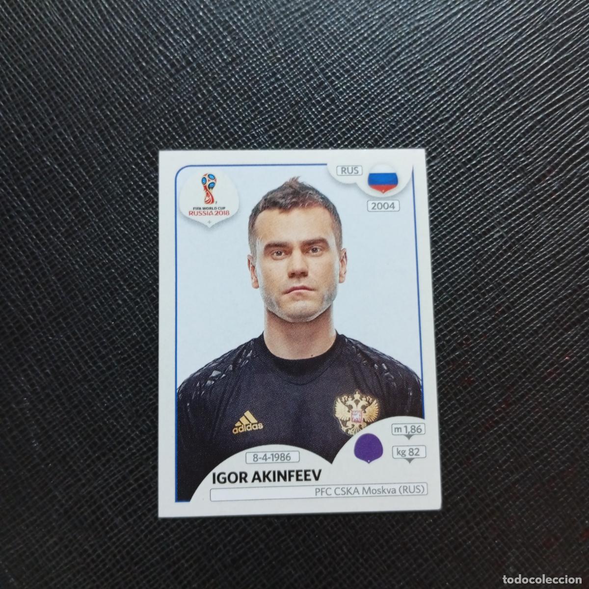 Football Stickers: 34 IGOR AKINFEEV RUSIA PANINI MUNDIAL RUSIA 2018 CROMO FUTBOL 18 - SIN PEGAR - CJ2 ....