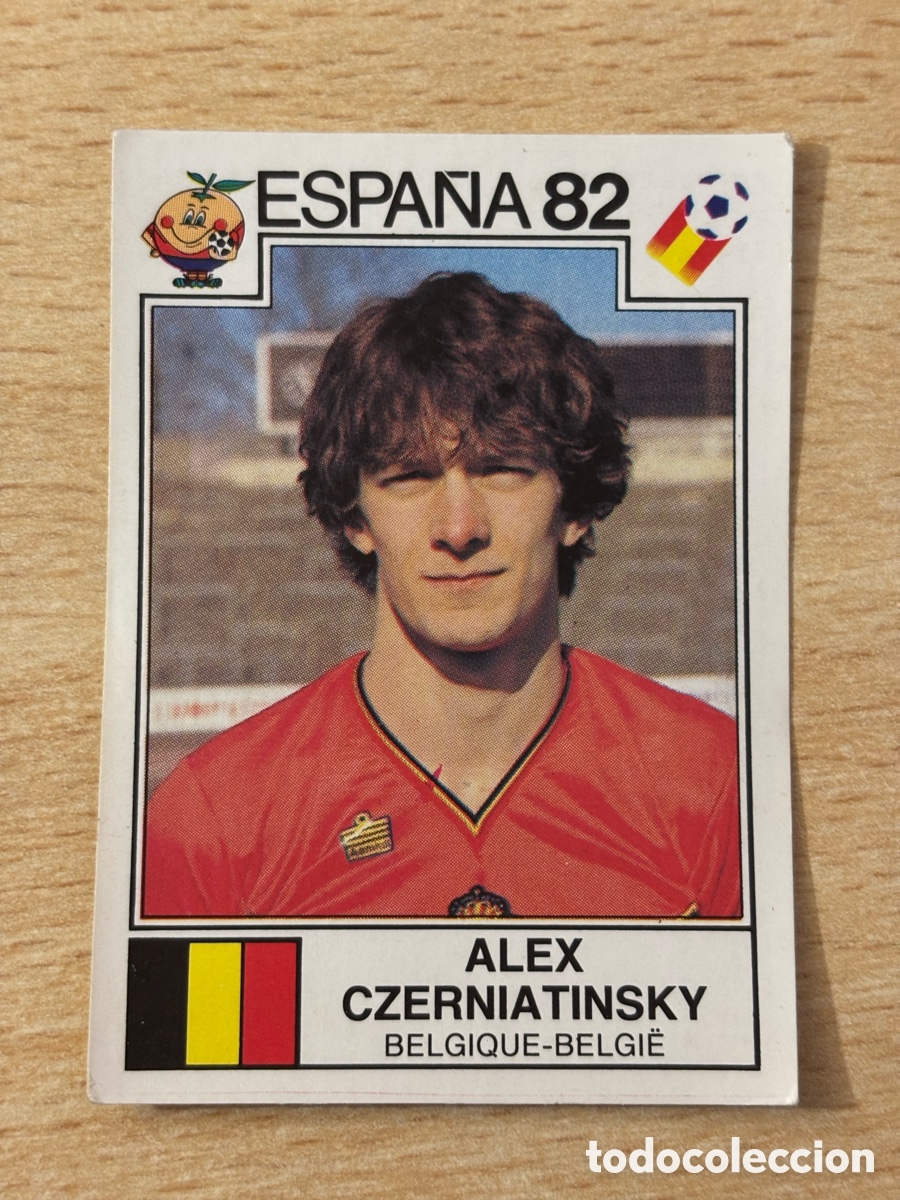 Figurine di Calcio: # 216 Alex Czerniatinski B&eacute;lgica Mundial Espa&ntilde;a 82 sin pegar Panini
