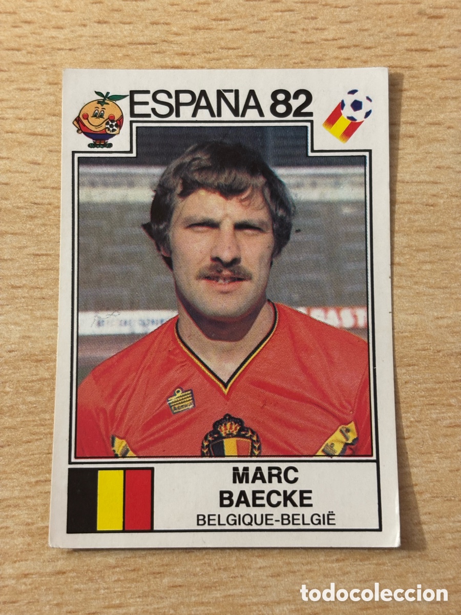 Cromos de f&uacute;tbol: # 207 Marc Baecke B&eacute;lgica Mundial Espa&ntilde;a 82 sin pegar Panini