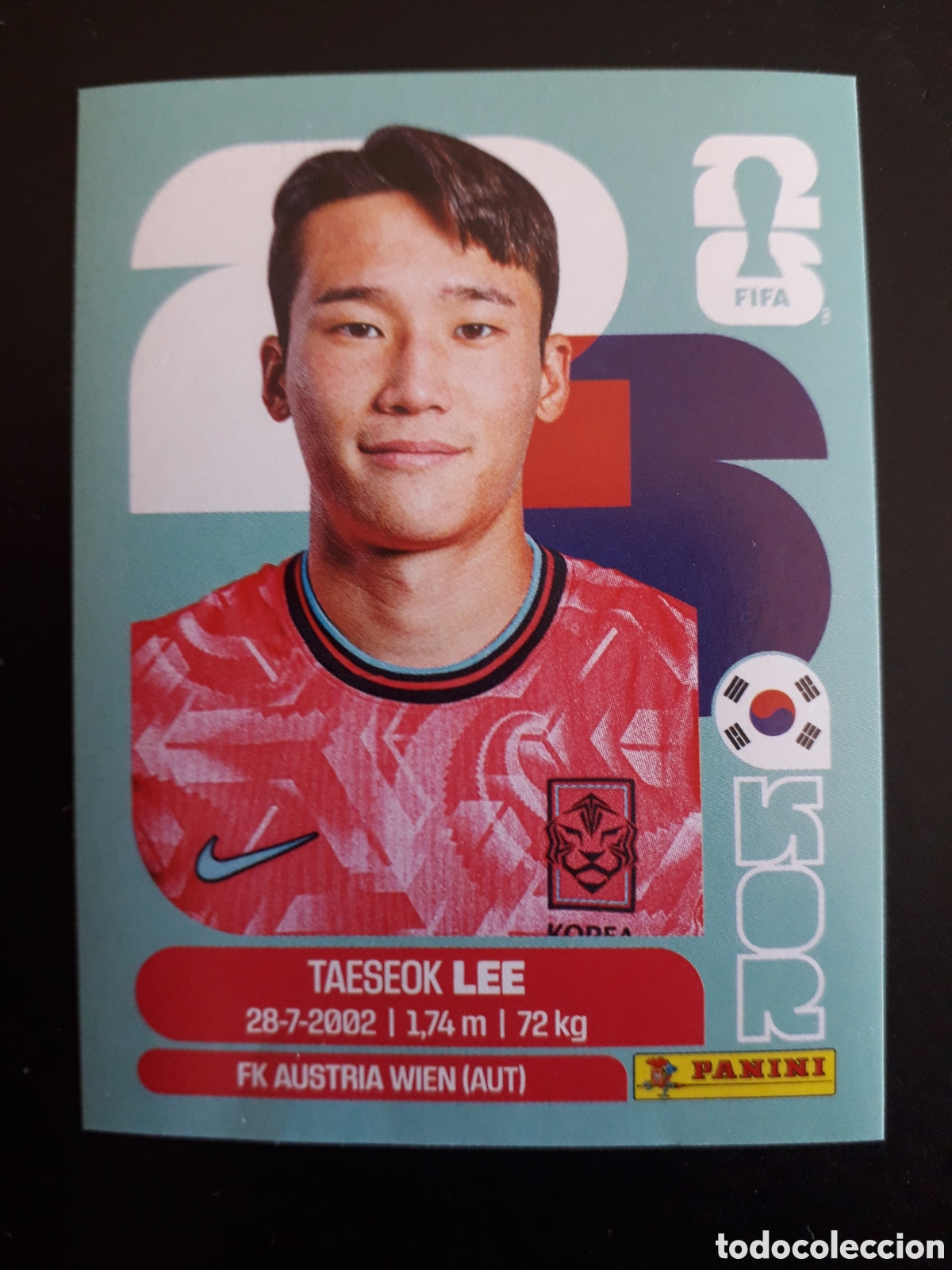 Cromos de f&uacute;tbol: T LEE COREA DEL SUR KOR 8 MUNDIAL F&Uacute;TBOL 2026 FIFA WORLD CUP PANINI SIN PEGAR PEDIDO M&Iacute;NIMO 3&euro;