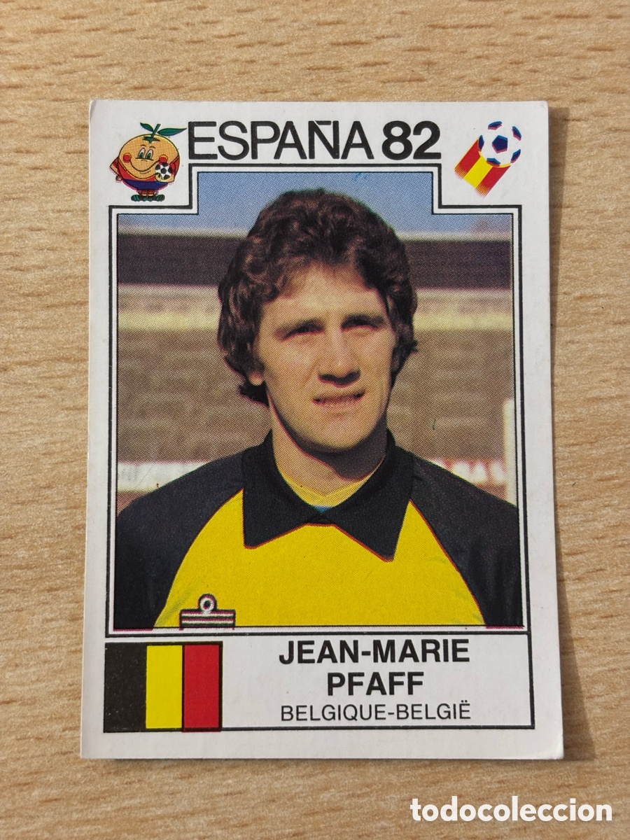 Cromos de f&uacute;tbol: # 202 Jean-Marie Pfaff B&eacute;lgica Mundial Espa&ntilde;a 82 sin pegar Panini