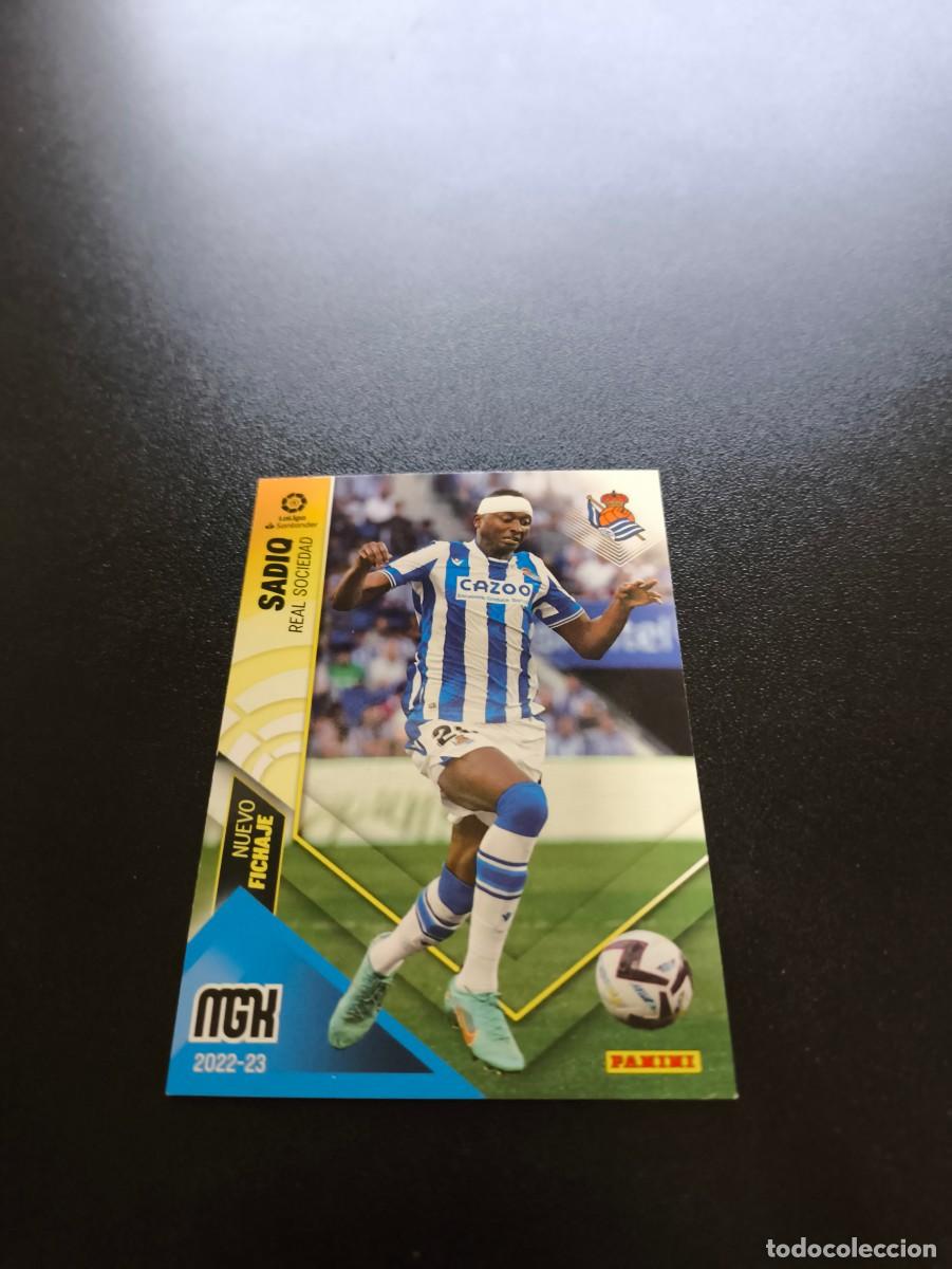 Football Stickers: 487 Sadiq REAL SOCIEDAD NUEVO FICHAJE PANINI LIGA MEGACRACKS MGK 2022 2023 22 23 NO ESTE