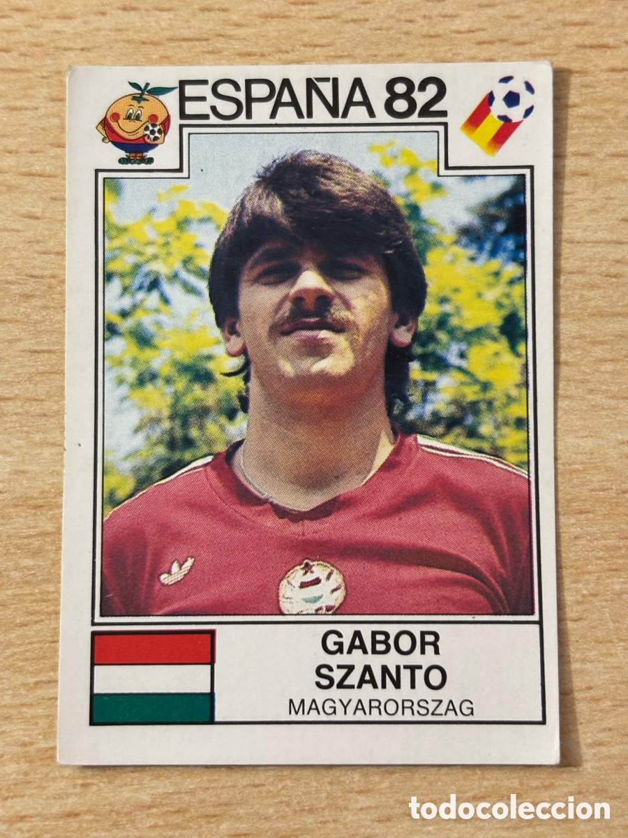 Football Stickers: # 186 Gabor Szanto Hungr&iacute;a Mundial Espa&ntilde;a 82 sin pegar Panini