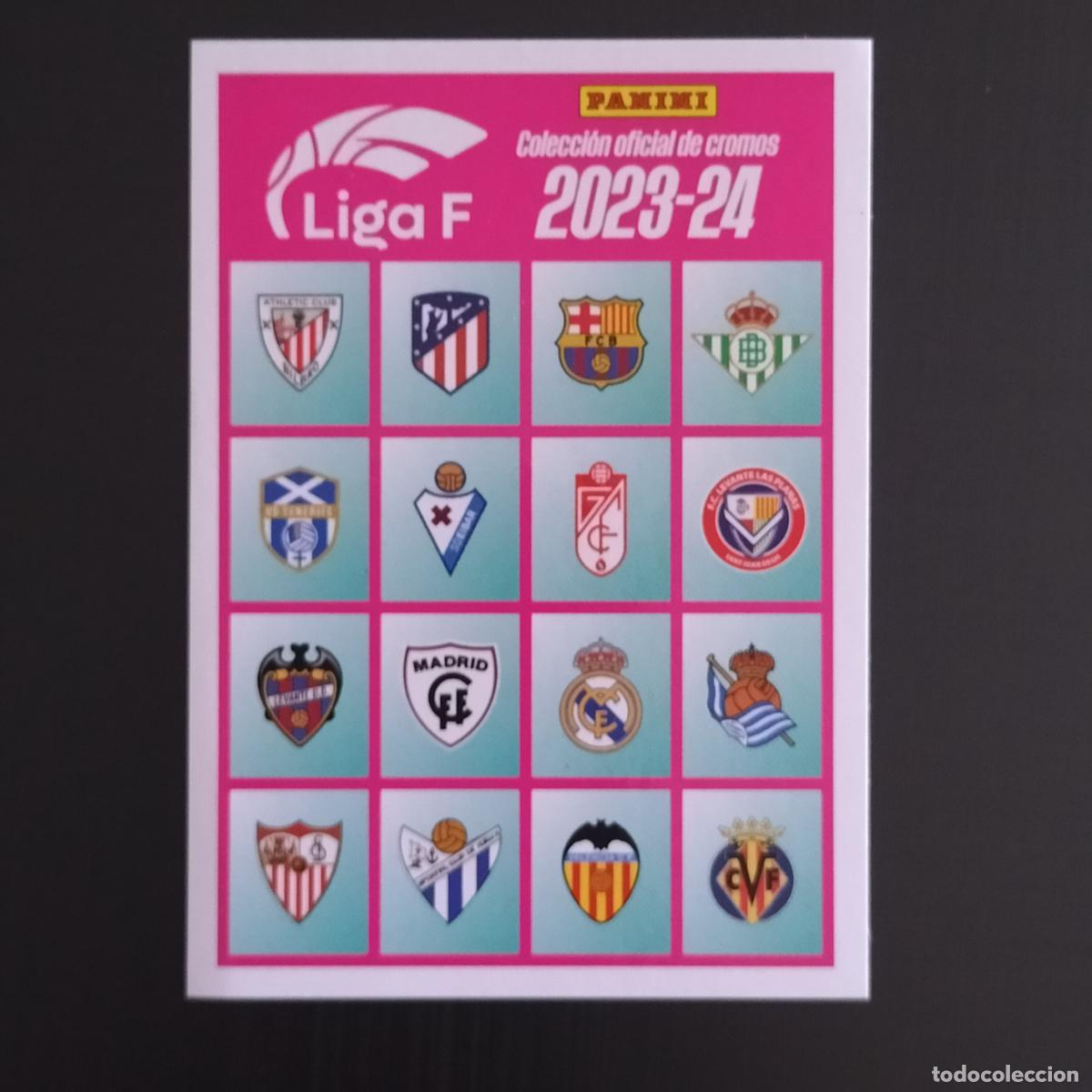 Football Stickers: N&ordm; 1 LOGO ESCUDOS CROMOS LIGA F FEMENINA PANINI 2023 2024 23 24