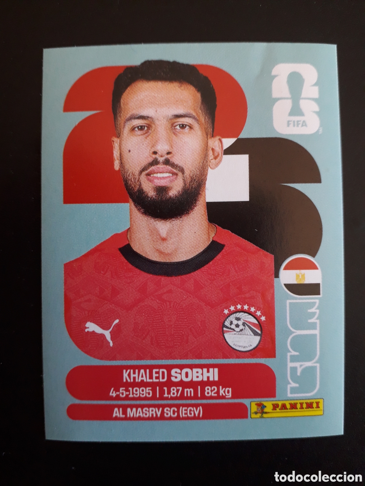 Cartes &agrave; collectionner de Football: SOBHI EGIPTO EGY 6 MUNDIAL F&Uacute;TBOL 2026 FIFA WORLD CUP PANINI SIN PEGAR PEDIDO M&Iacute;NIMO 3&euro;.