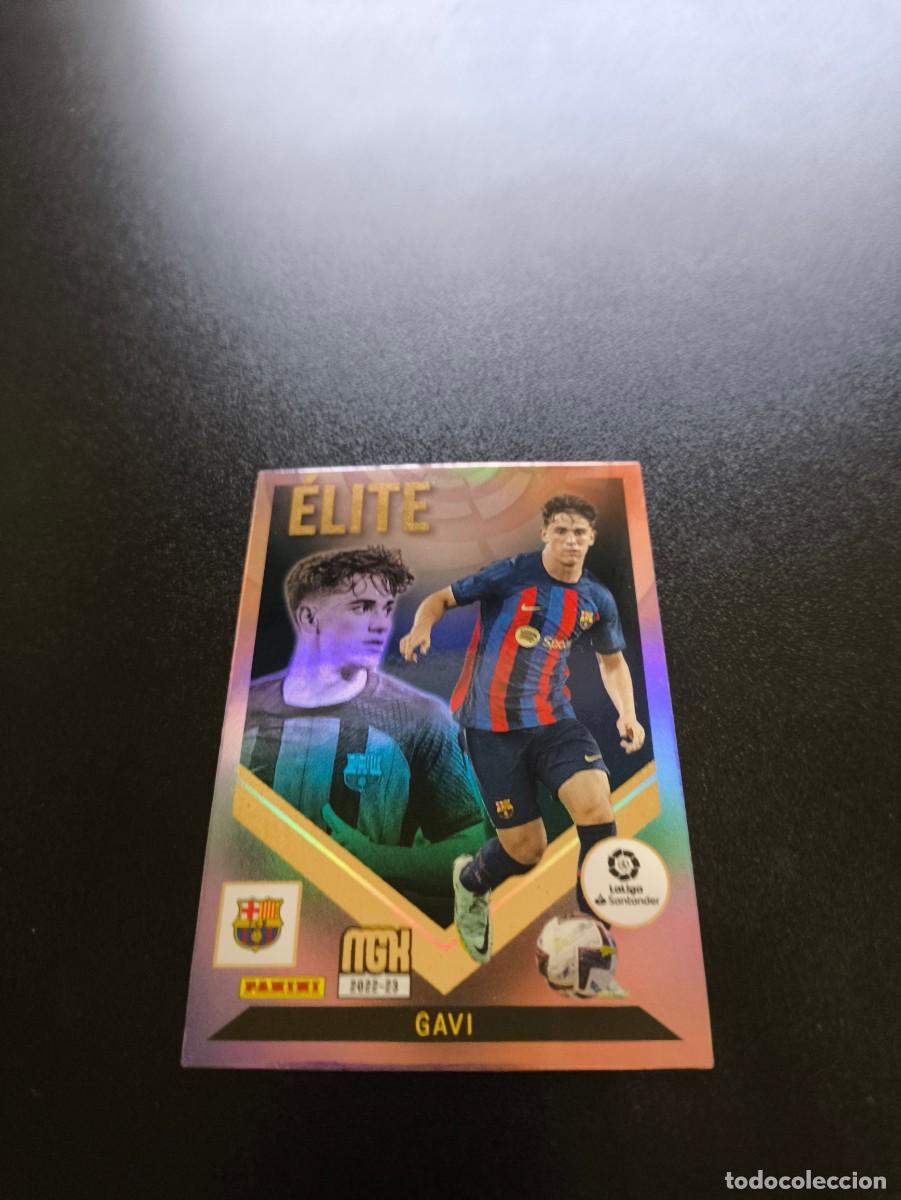 Cromos de f&uacute;tbol: 496 Gavi BARCELONA NUEVO ELITE PANINI LIGA MEGACRACKS MGK 2022 2023 22 23 N ESTE