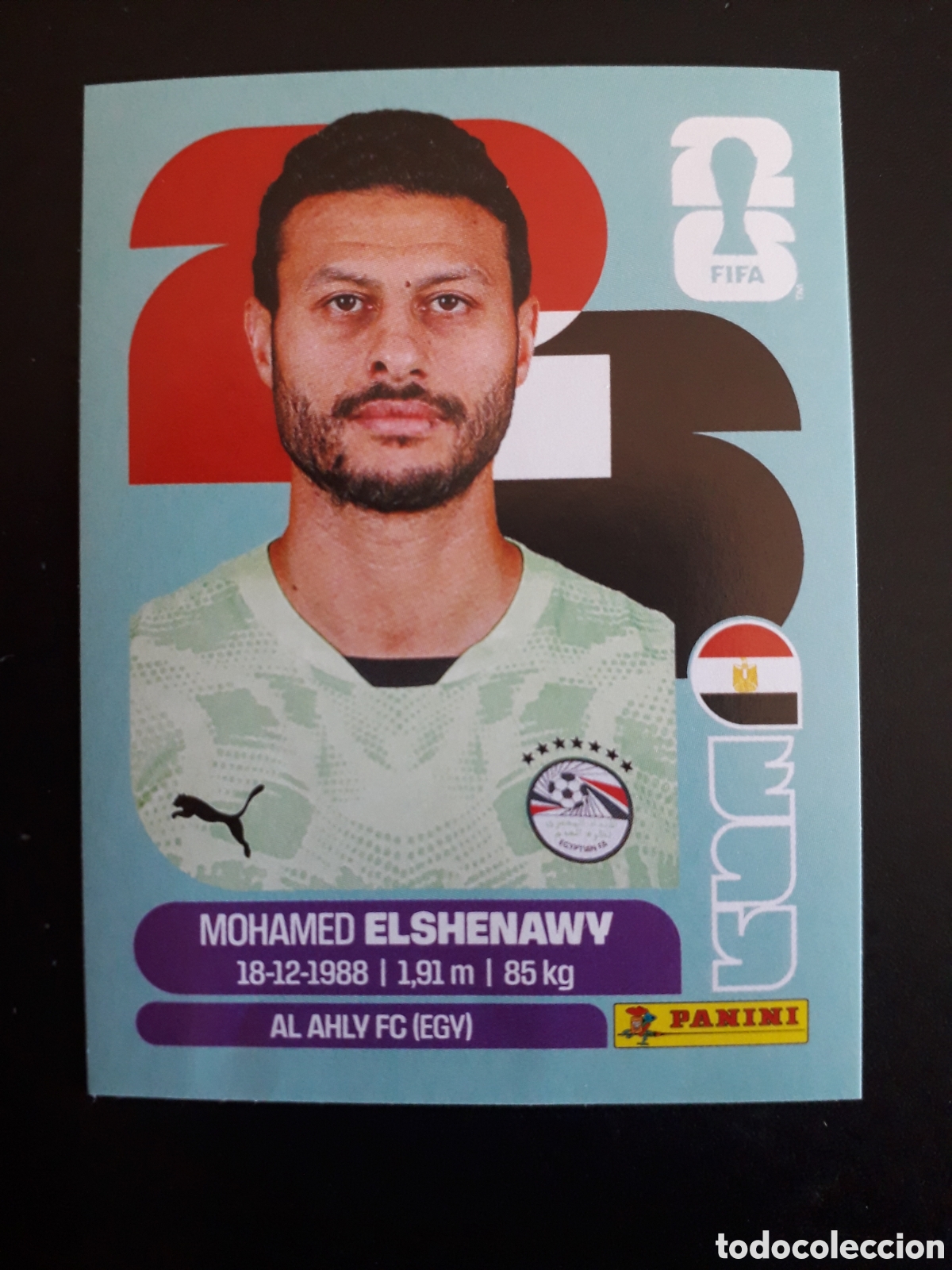 Cromos de f&uacute;tbol: ELSHENAWY EGIPTO EGY 2 MUNDIAL F&Uacute;TBOL 2026 FIFA WORLD CUP PANINI SIN PEGAR PEDIDO M&Iacute;NIMO 3&euro;