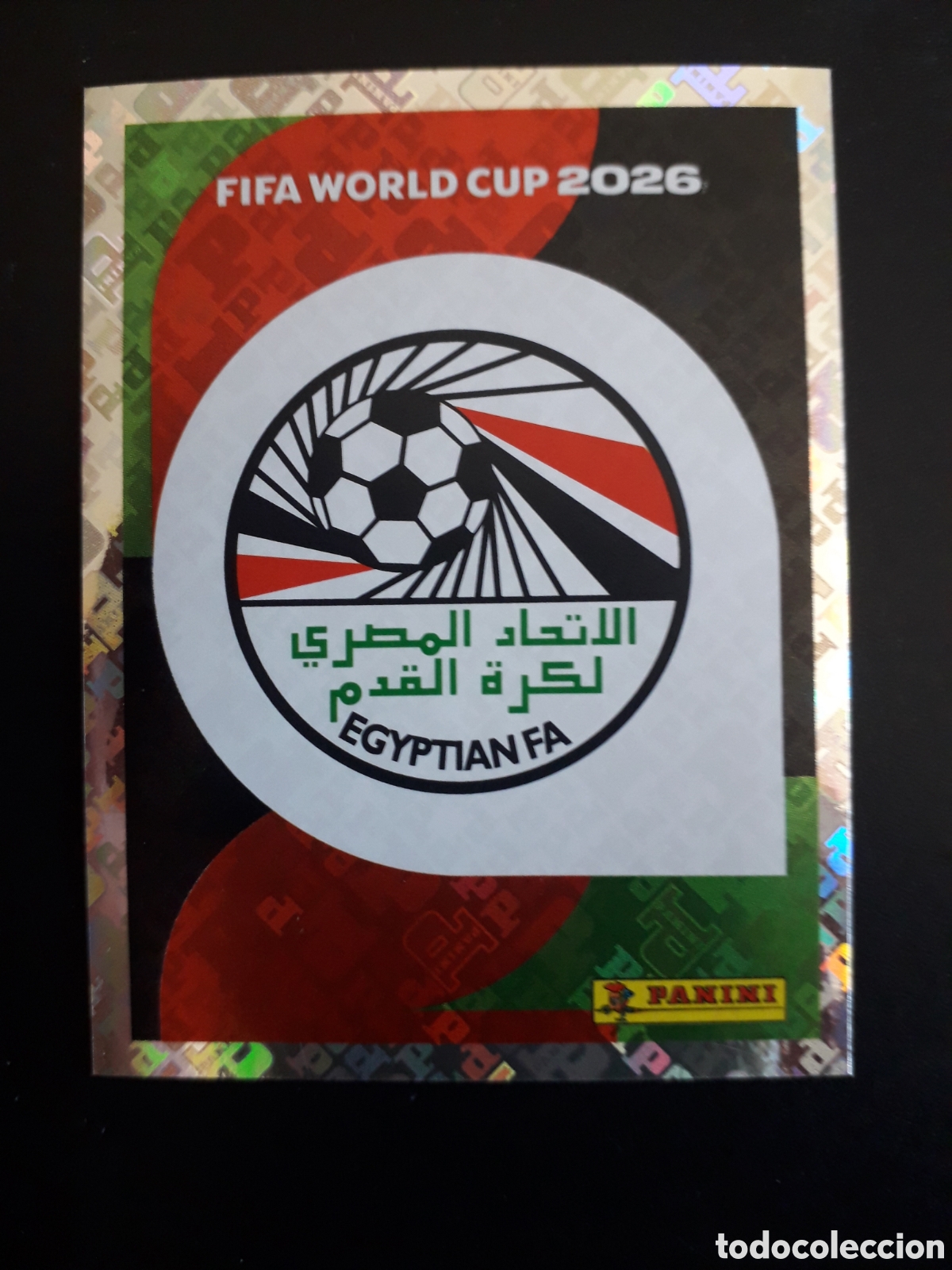 Cromos de f&uacute;tbol: ESCUDO EGIPTO EGY 1 MUNDIAL F&Uacute;TBOL 2026 FIFA WORLD CUP PANINI SIN PEGAR PEDIDO M&Iacute;NIMO 3&euro;