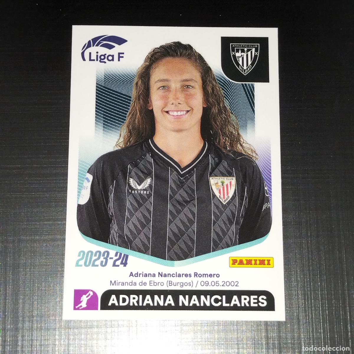 Cromos de Futebol: N&ordm; 5 ADRIANA NANCLARES ATHLETIC BILBAO CROMOS LIGA F FEMENINA PANINI 2023 2024 23 24