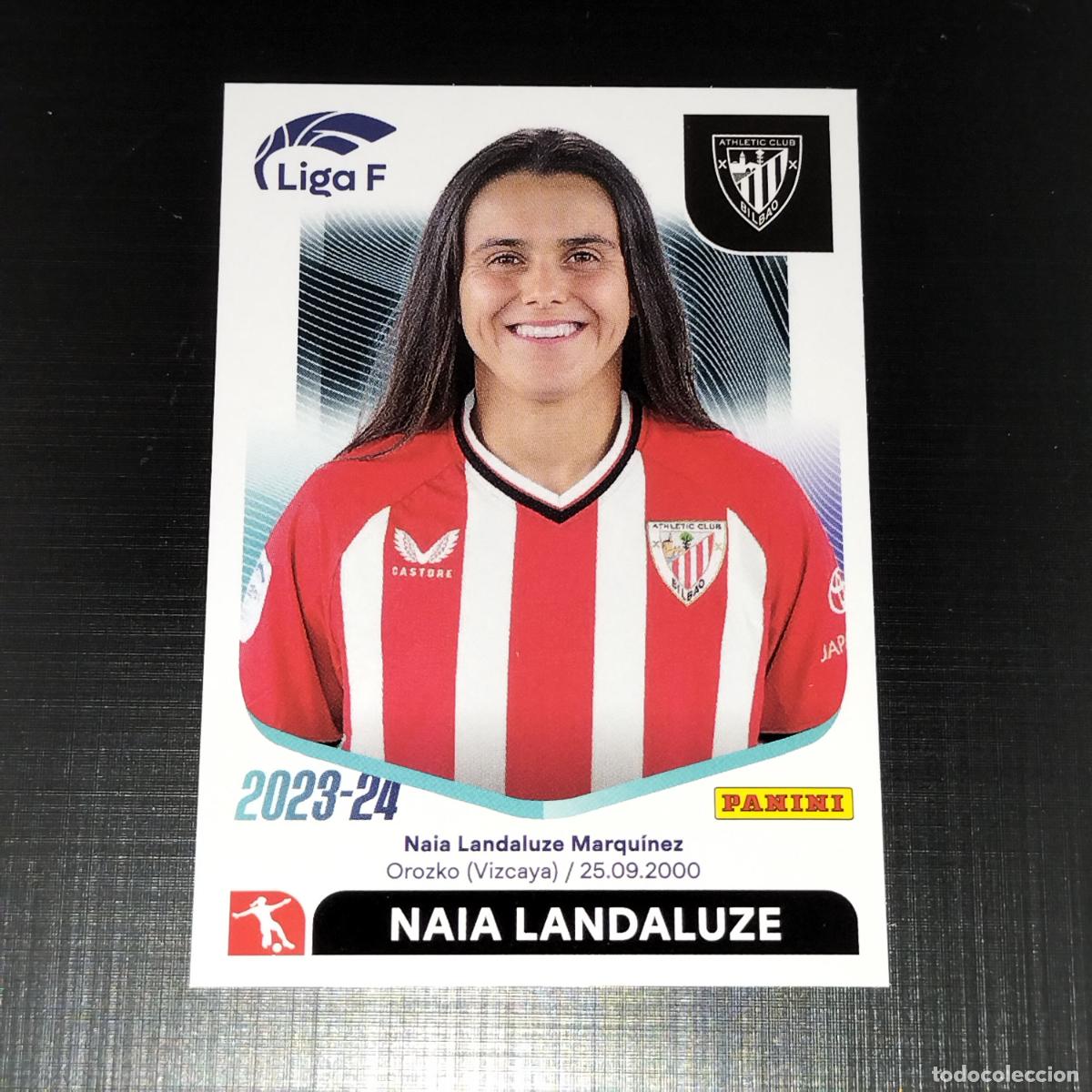 Cromos de Futebol: N&ordm; 6 NAIA LANDALUZE ATHLETIC BILBAO CROMOS LIGA F FEMENINA PANINI 2023 2024 23 24