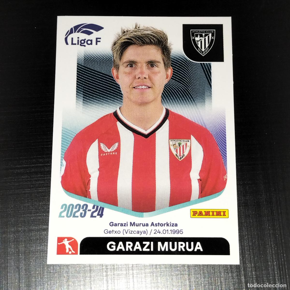 Cromos de Futebol: N&ordm; 8 A GARAZI MURUA ATHLETIC BILBAO CROMOS LIGA F FEMENINA PANINI 2023 2024 23 24