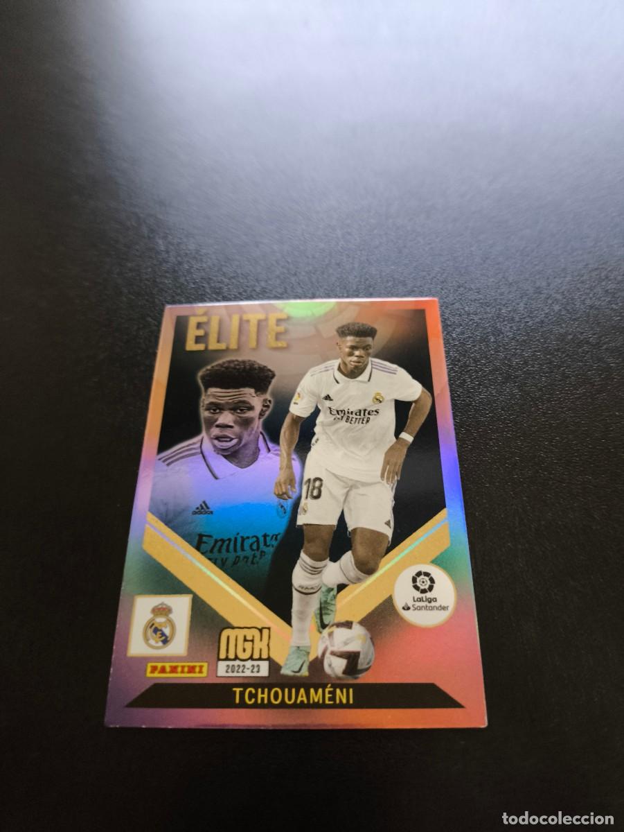 Cromos de f&uacute;tbol: 498 Tchouam&eacute;ni REAL MADRID NUEVO ELITE PANINI LIGA MEGACRACKS MGK 2022 2023 22 23 N ESTE