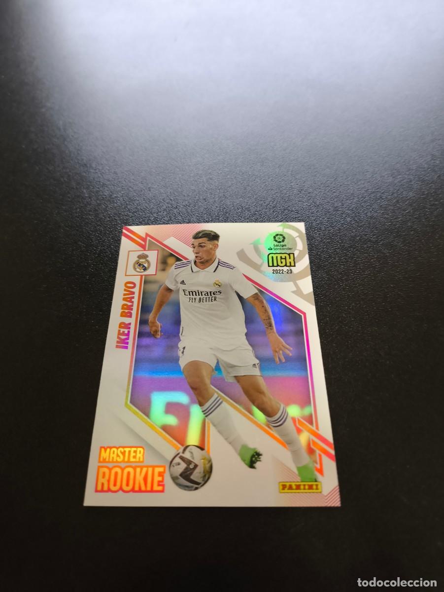 Cromos de f&uacute;tbol: 503 Iker Bravo REAL MADRID NUEVO MASTER ROOKIE PANINI LIGA MEGACRACKS MGK 2022 2023 22 23 N ESTE