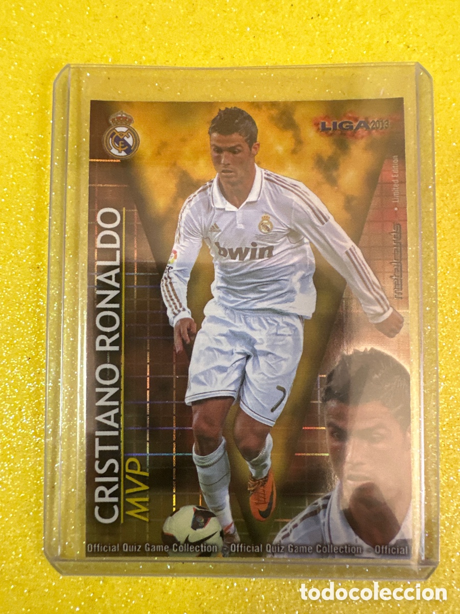 Cromos de f&uacute;tbol: CRISTIANO RONALDO(R.MADRID)MVP VERSI&Oacute;N CUADROS MUNDICROMO 2013 12 13 ED.LIMITADA ESPECIAL DIF&Iacute;CIL!!