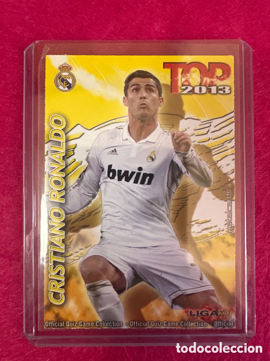Cromos de f&uacute;tbol: 631 CRISTIANO RONALDO(R.MADRID) TOP 11 TOP 2013 AMARILLO MATE MUNDICROMO 2013 12 13 TRADING CARD