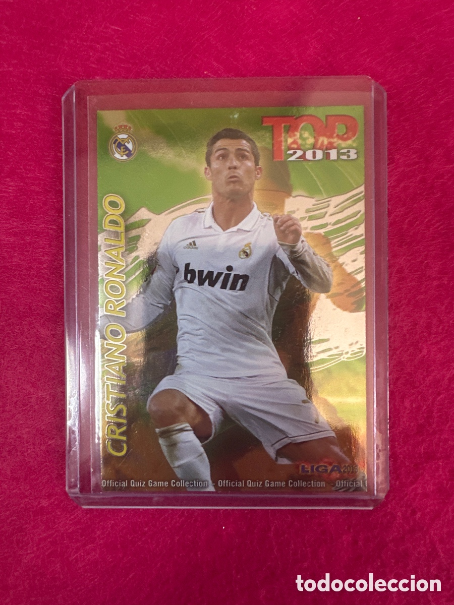 Cromos de Futebol: 631 CRISTIANO RONALDO(R.MADRID)TOP 11 TOP 2013 FONDO VERDE MUNDICROMO 2013 12 13 TRADING CARD