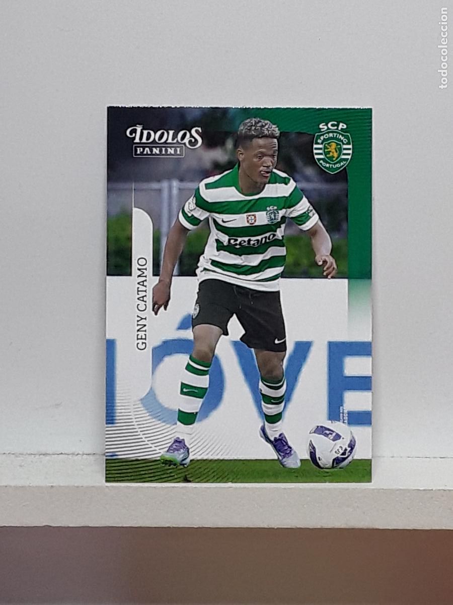 Cartes &agrave; collectionner de Football: PORTUGUES 2025 2026 IDOLOS 25 26 CROMO PANINI FUTEBOL N 16 SPORTING PORTUGAL GENY CATAMO