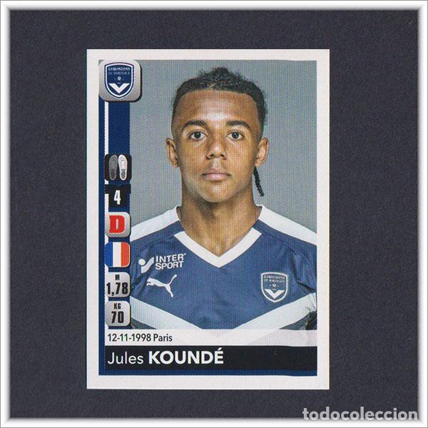 Cartes &agrave; collectionner de Football: FOOT LIGUE 1 FRANCIA 2018 2019 18 19 PANINI JULES KOUNDE 54 ROOKIE NOVATO GIRONDINS BORDEAUX STICKER