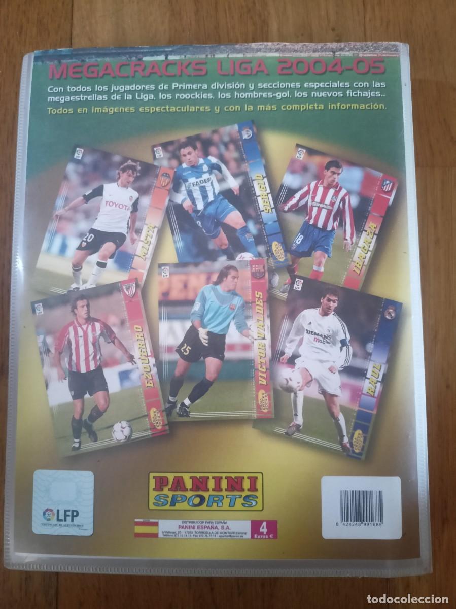 Cromos de f&uacute;tbol: Fichero &aacute;lbum Megacracks 2004 2005 con 411 cromos cards sin Messi ni Ramos Rookie
