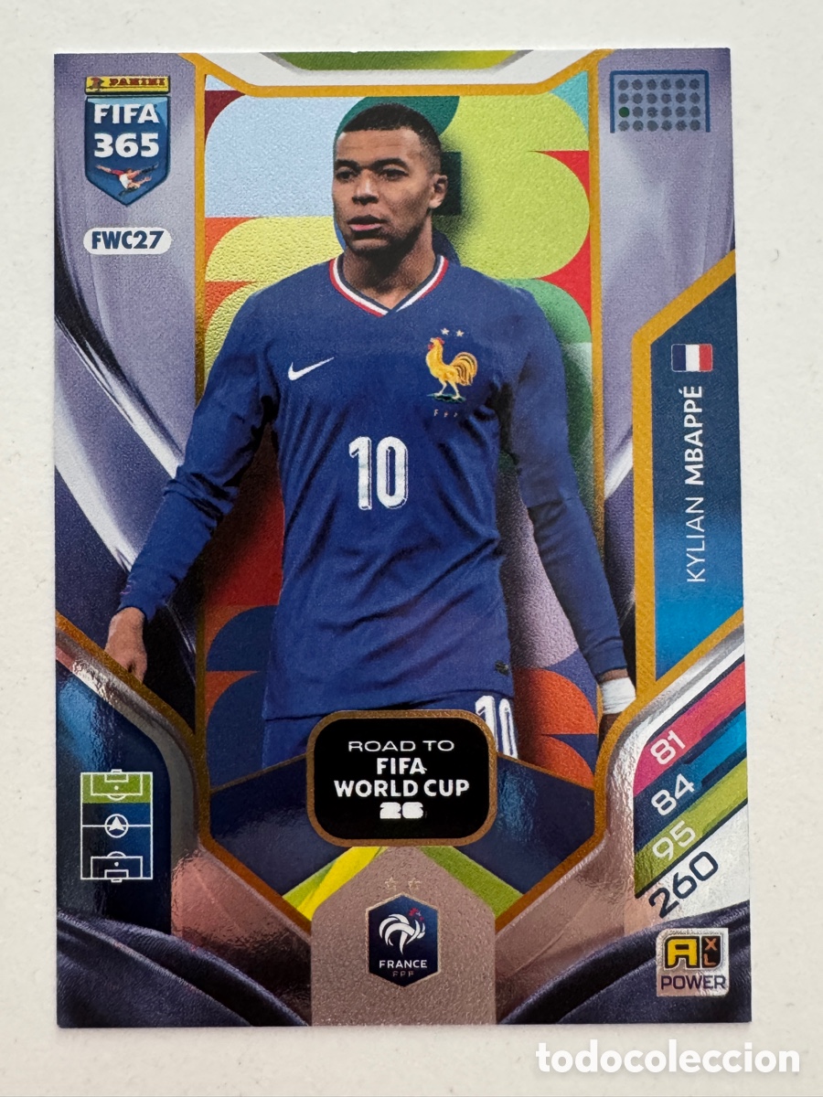 Cromos de f&uacute;tbol: Mbapp&eacute; Francia FIFA 365 2026 FWC27