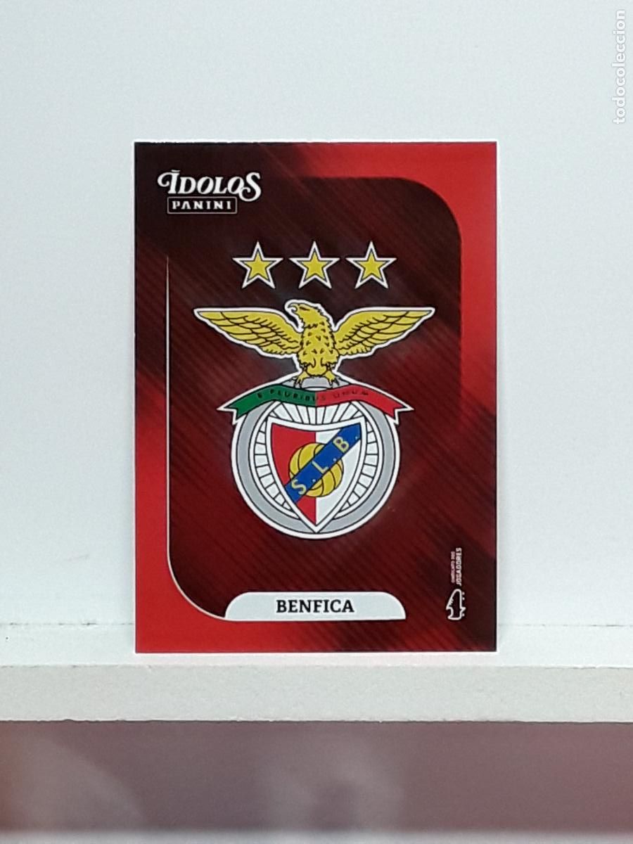 Cartes &agrave; collectionner de Football: PORTUGUES 2025 2026 IDOLOS 25 26 CROMO PANINI FUTEBOL N 19 BENFICA ESCUDO LOGO