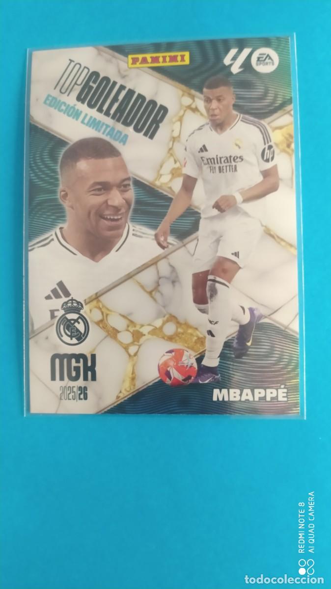 Cartes &agrave; collectionner de Football: REAL MADRID MBAPPE TOP GOLEADOR EDICION LIMITADA 2025 2026 MEGACRACKS N1