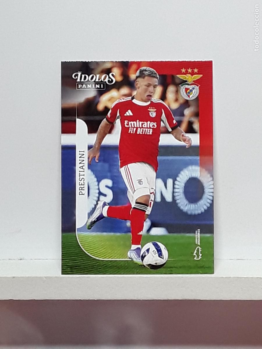 Cromos de f&uacute;tbol: PORTUGUES 2025 2026 IDOLOS 25 26 CROMO PANINI FUTEBOL N 34 BENFICA GIANLUCA PRESTIANNI GROSS