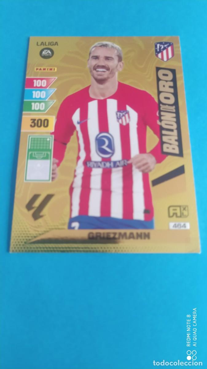 Cromos de f&uacute;tbol: ATLETICO DE MADRID GRIEZMANN BALON DE ORO ADRENALYN 2023 2024 N1
