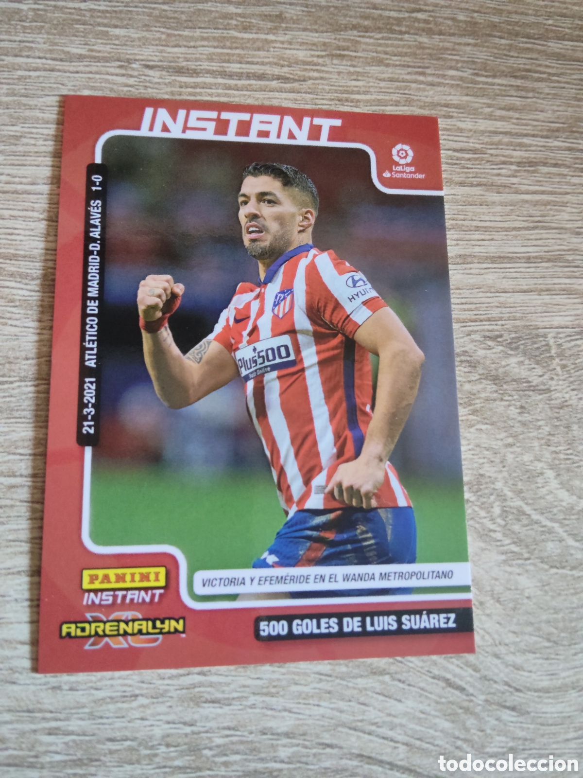 Cromos de f&uacute;tbol: Panini instant Luis Su&aacute;rez Adrenalyn