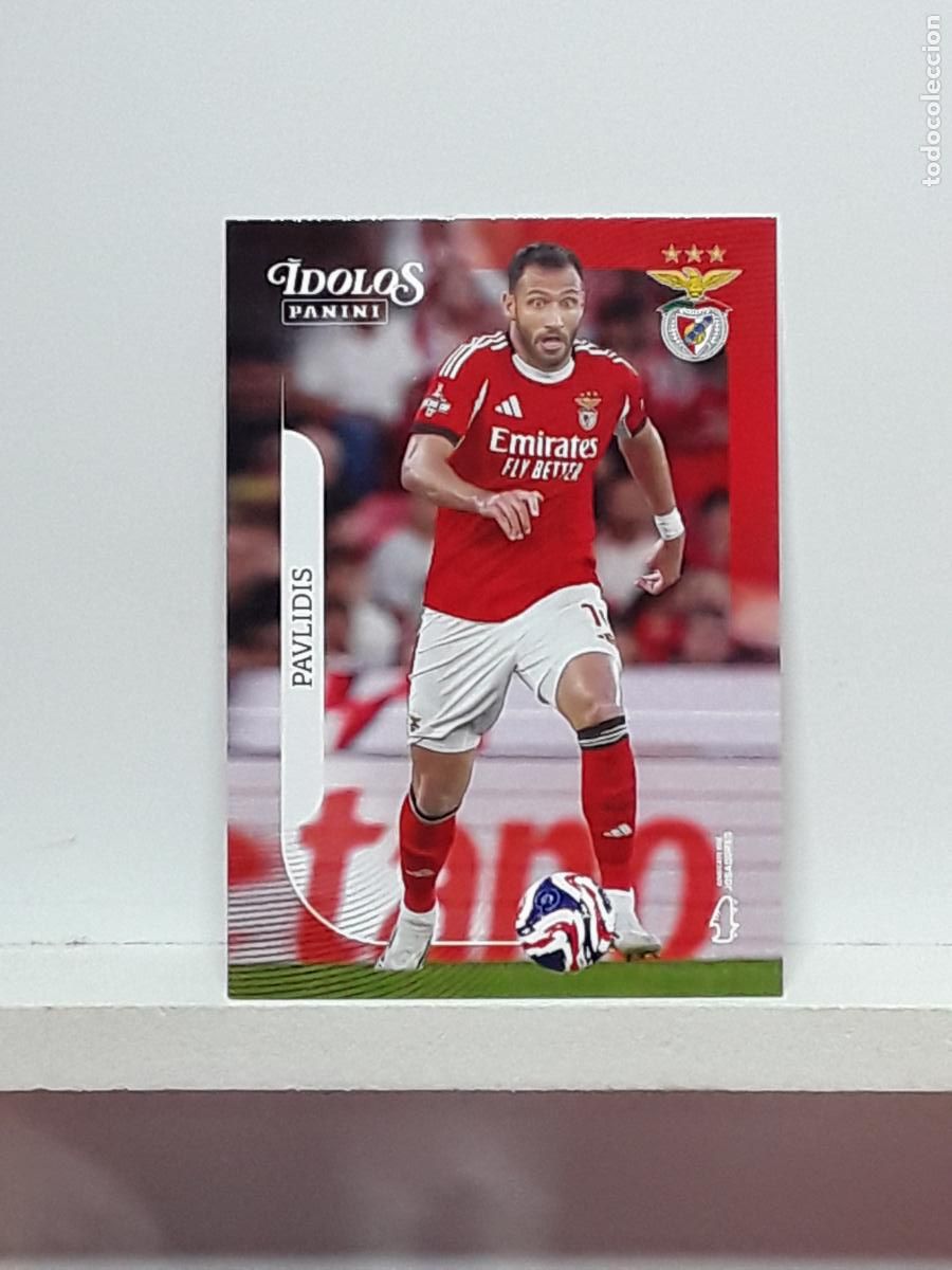 Cromos de f&uacute;tbol: PORTUGUES 2025 2026 IDOLOS 25 26 CROMO PANINI FUTEBOL N 36 BENFICA EVANGELOS PAVLIDIS
