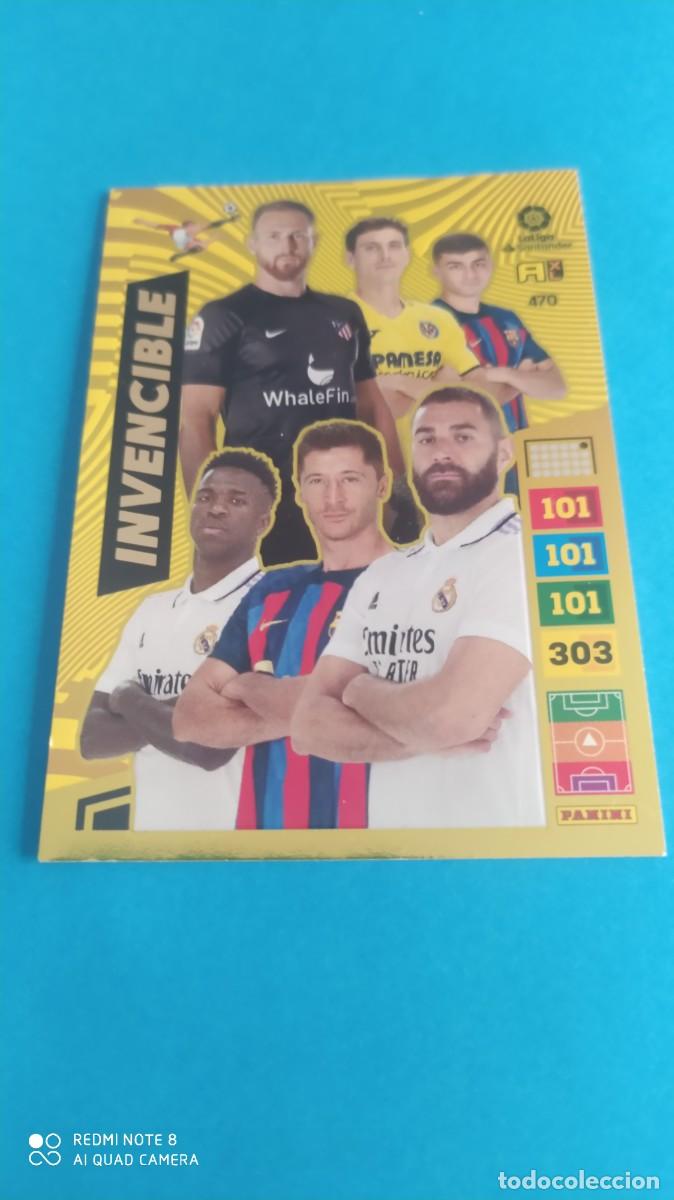 Cromos de f&uacute;tbol: INVENCIBLE VINICIUS BENZEMA ADRENALYN 2023 2024 N1