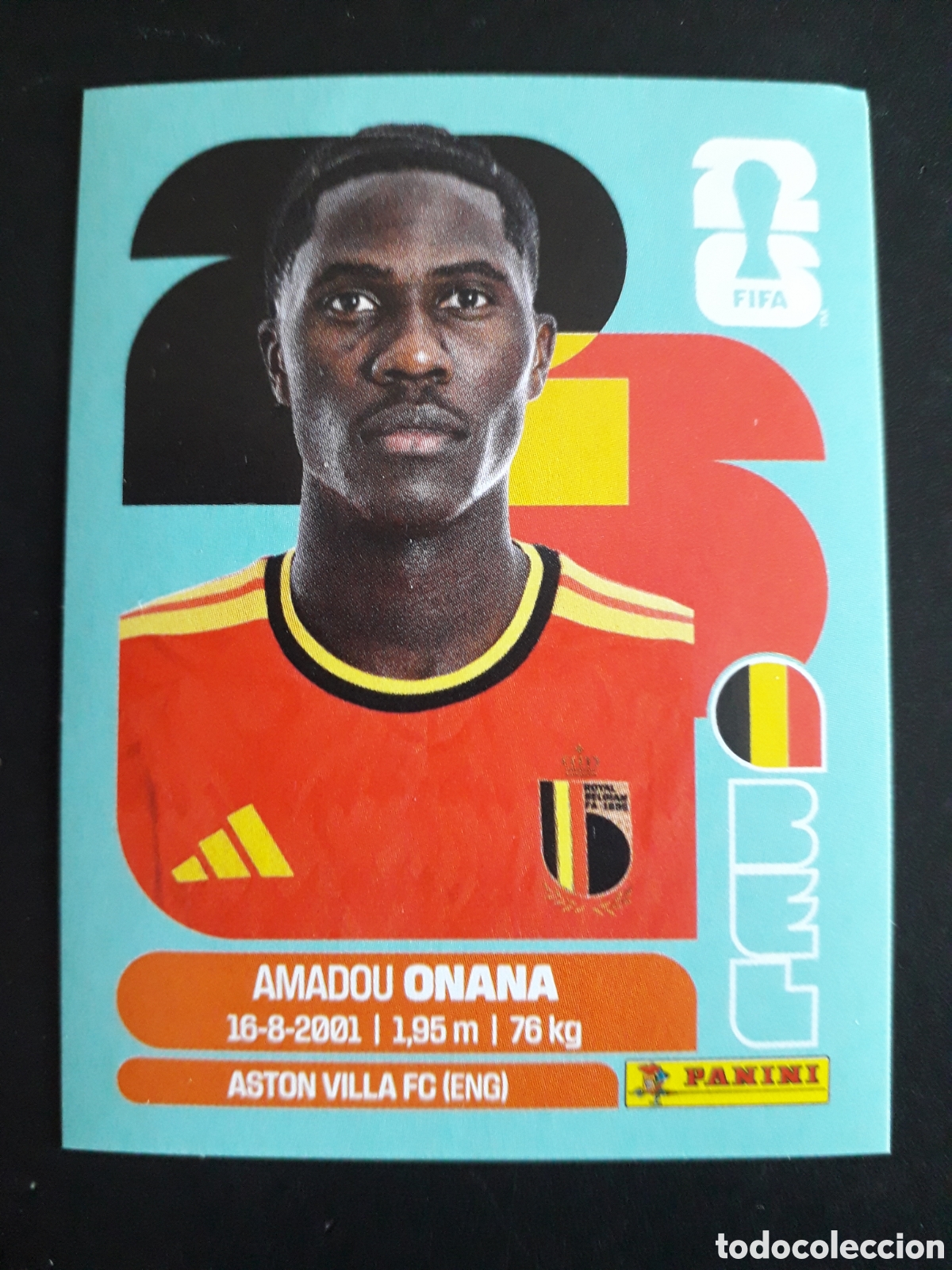Cromos de f&uacute;tbol: ONANA B&Eacute;LGICA BEL 10 MUNDIAL F&Uacute;TBOL 2026 FIFA WORLD CUP PANINI SIN PEGAR PEDIDO M&Iacute;NIMO 3&euro;