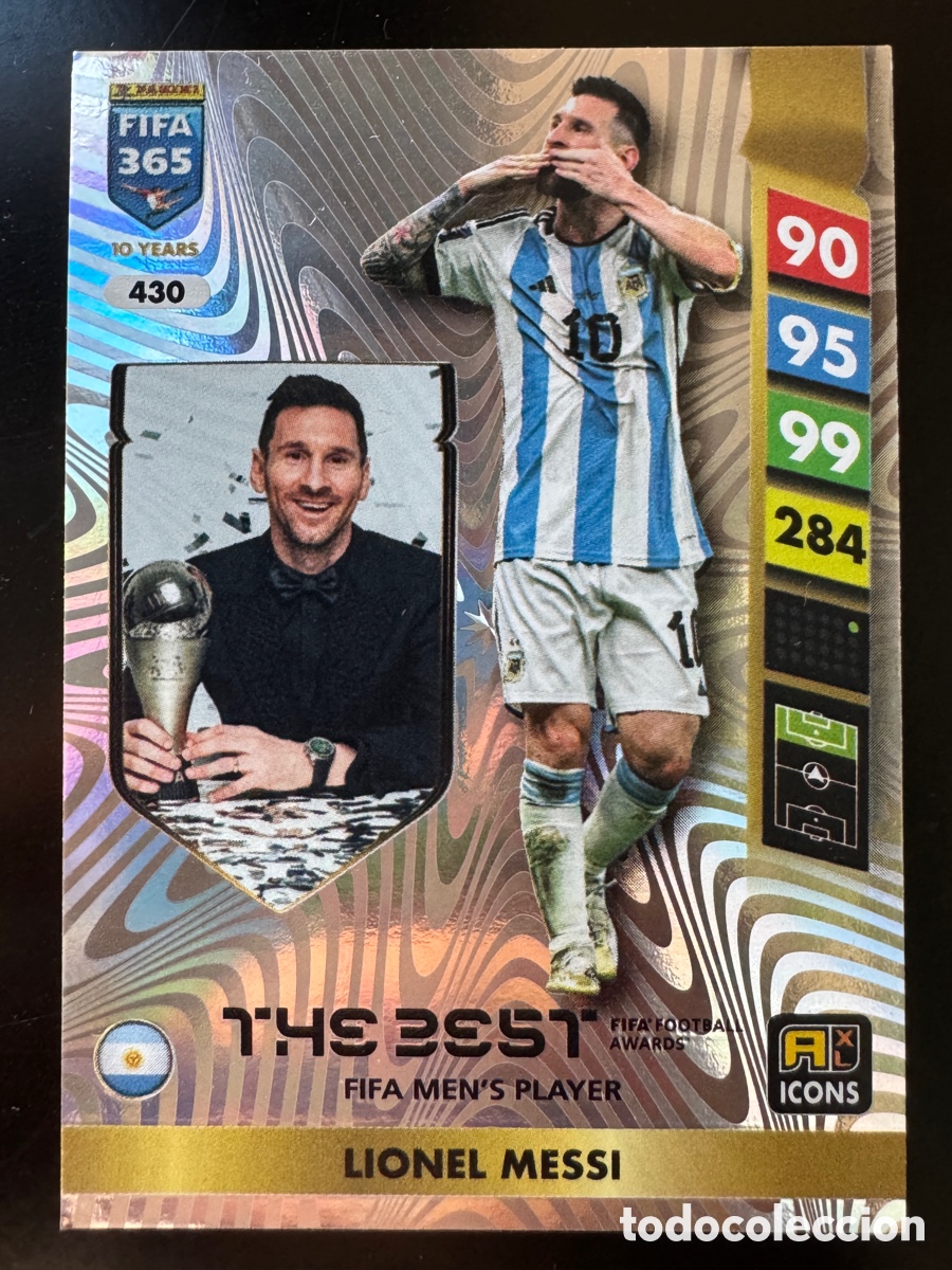 Cromos de f&uacute;tbol: Messi 430 The Best Argentina FIFA 365 2025
