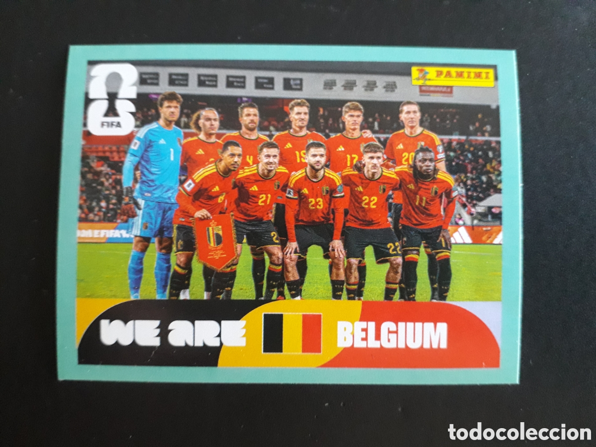 Cromos de f&uacute;tbol: EQUIPO B&Eacute;LGICA BEL 13 MUNDIAL F&Uacute;TBOL 2026 FIFA WORLD CUP PANINI SIN PEGAR PEDIDO M&Iacute;NIMO 3&euro;