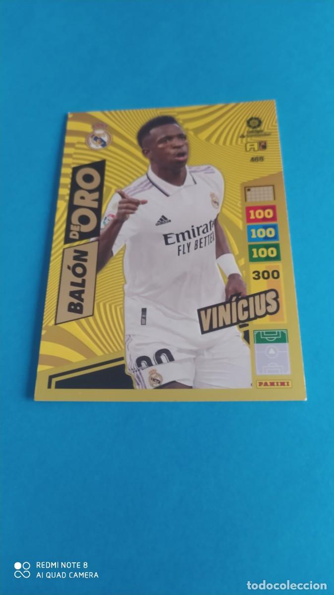 Cromos de f&uacute;tbol: REAL MADRID VINICIUS BALON DE ORO ADRENALYN 2022 2023 N1