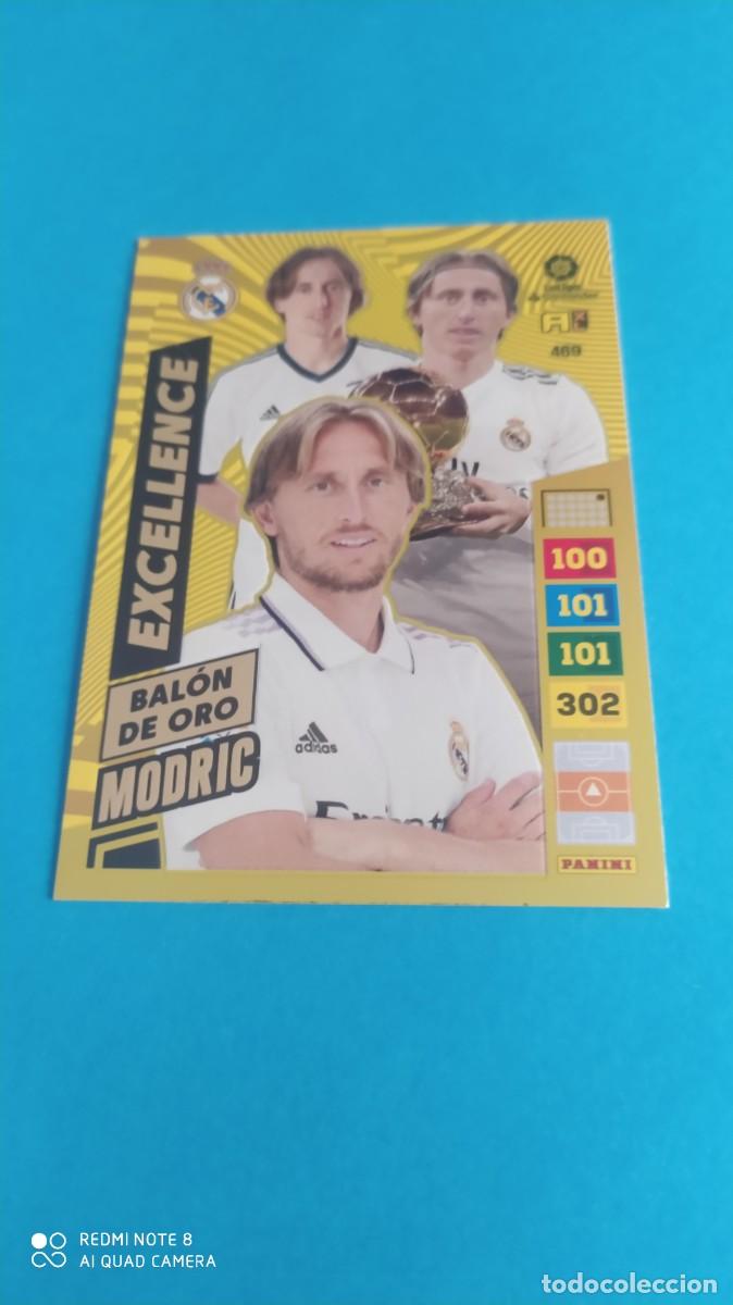Cromos de f&uacute;tbol: REAL MADRID MODRIC BALON DE ORO EXCELLENCE ADRENALYN 2022 2023 N1