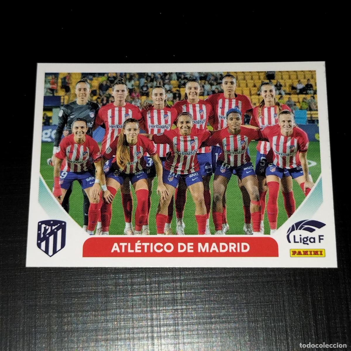 Cromos de f&uacute;tbol: N&ordm; 23 ALINEACION EQUIPO AT ATLETICO DE MADRID CROMOS LIGA F FEMENINA PANINI 2023 2024 23 24