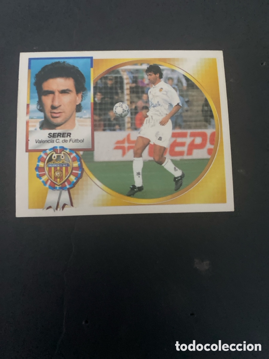 Cromos de f&uacute;tbol: Cromo liga 94/95 Valencia nunca pegado
