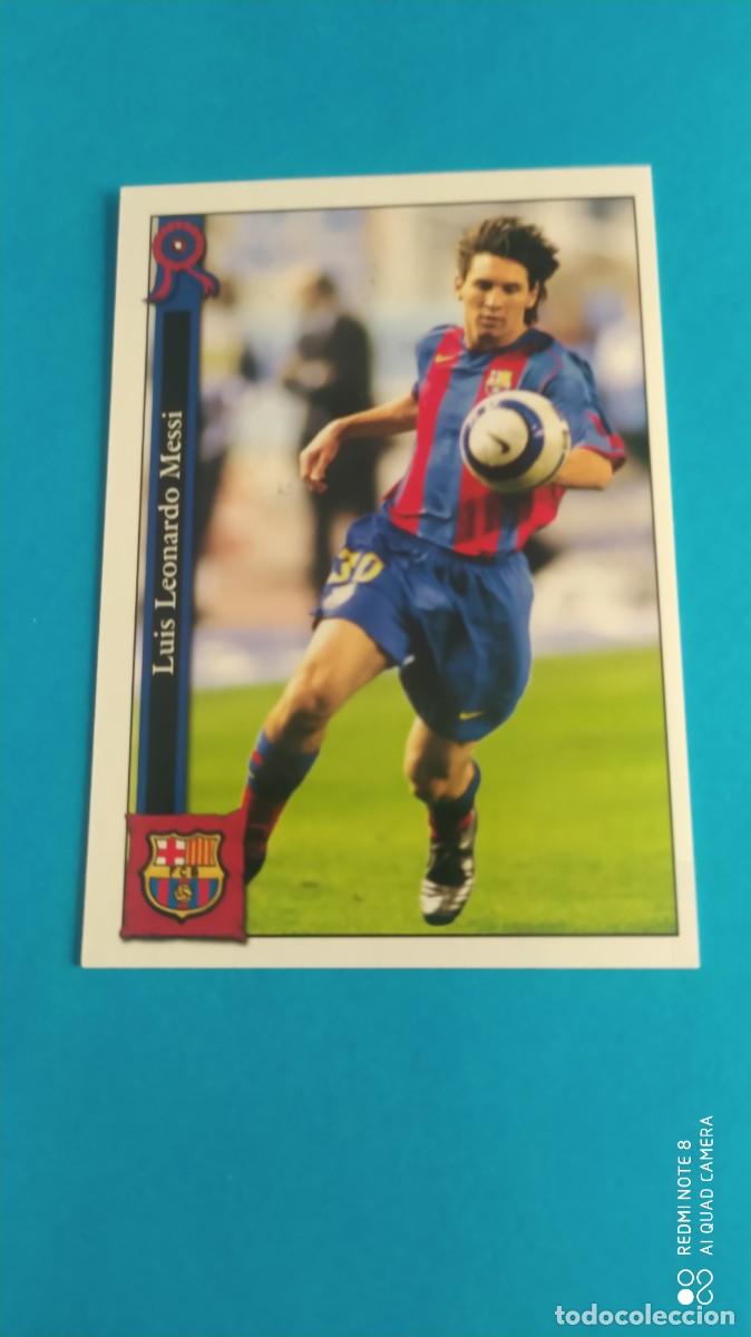 Figurine di Calcio: BARCELONA 602 MESSI SEGUNDO A&Ntilde;O ROOKIE 2005 2006 MUNDICROMO N1