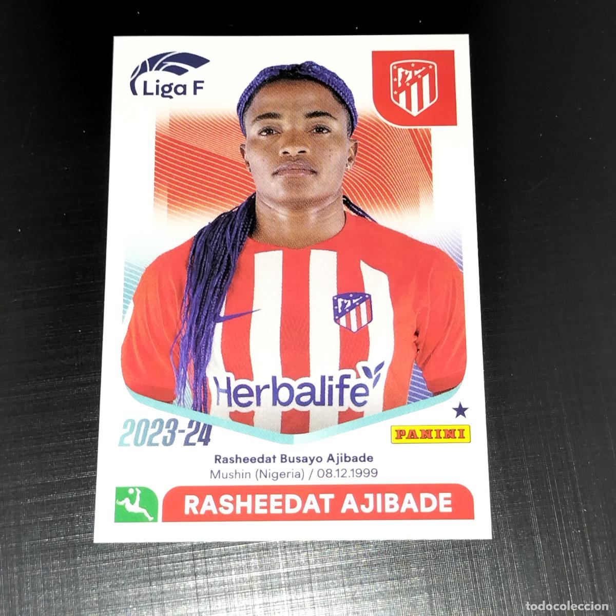 Cromos de f&uacute;tbol: N&ordm; 36 RASHEEDAT AJIBADE AT ATLETICO DE MADRID CROMOS LIGA F FEMENINA PANINI 2023 2024 23 24