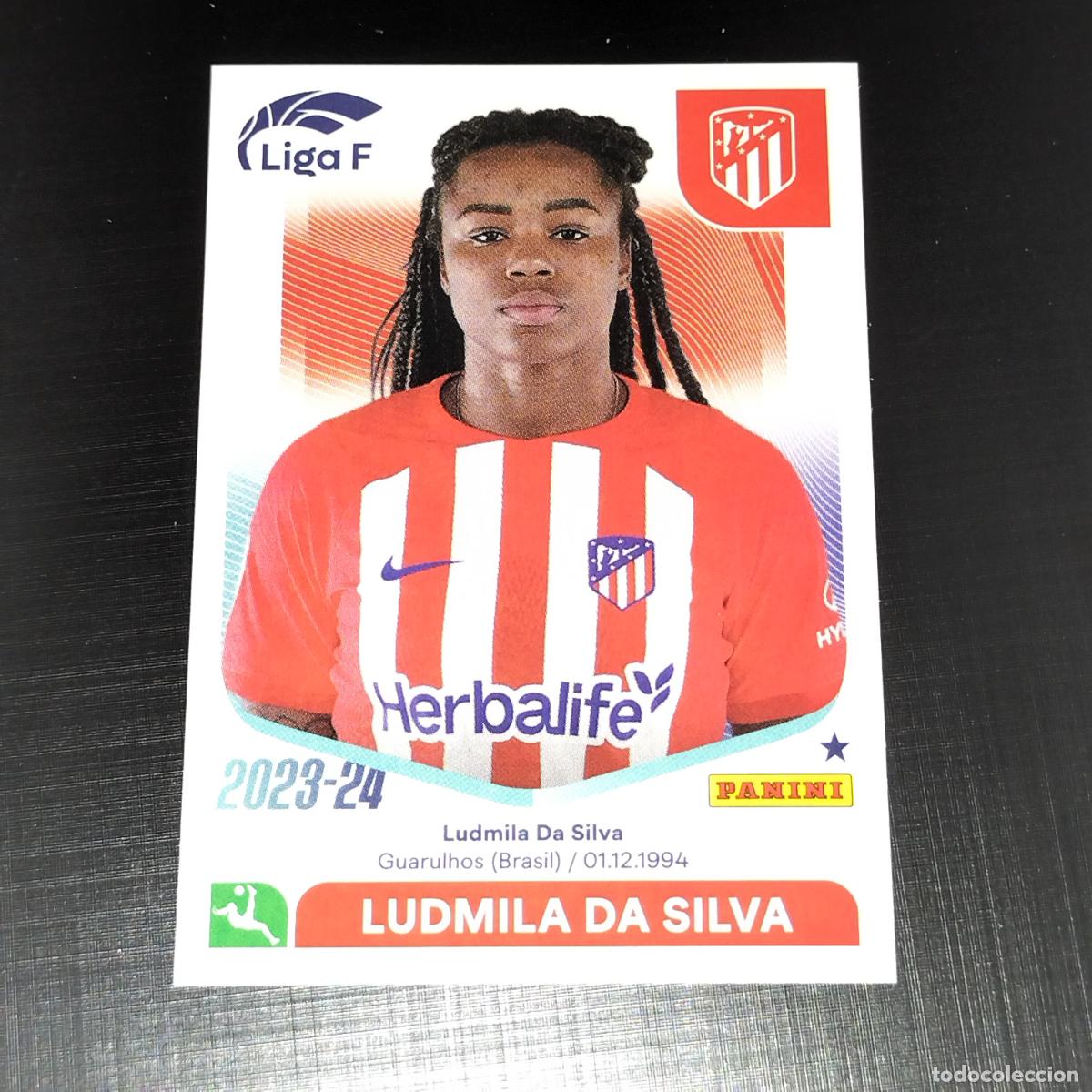 Cromos de f&uacute;tbol: N&ordm; 37 LUDMILA DA SILVA AT ATLETICO DE MADRID CROMOS LIGA F FEMENINA PANINI 2023 2024 23 24