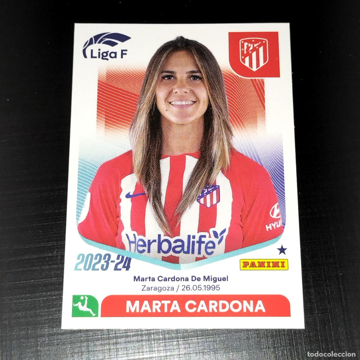 Cromos de f&uacute;tbol: N&ordm; 39 MARTA CARDONA AT ATLETICO DE MADRID CROMOS LIGA F FEMENINA PANINI 2023 2024 23 24