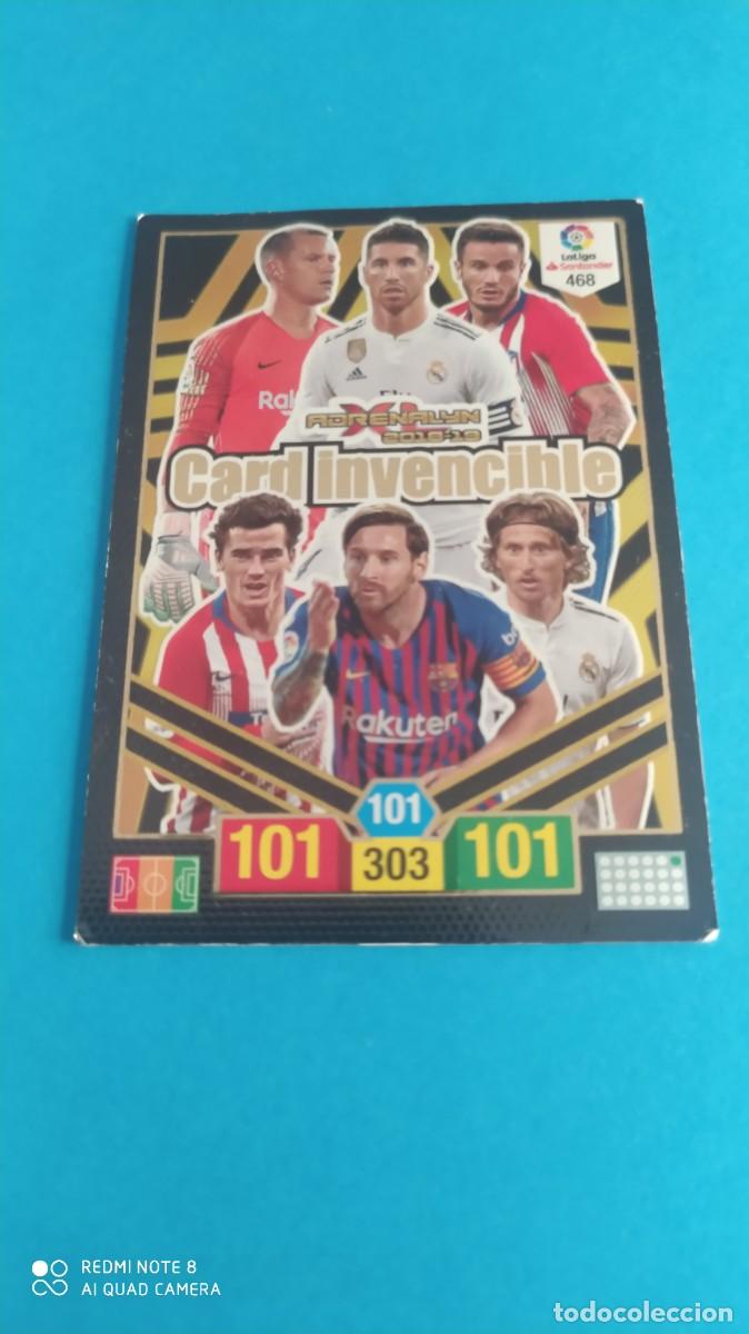 Cromos de f&uacute;tbol: CARD INVENCIBLE 468 MESSI MODRIC ADRENALYN 2018 2019 N1