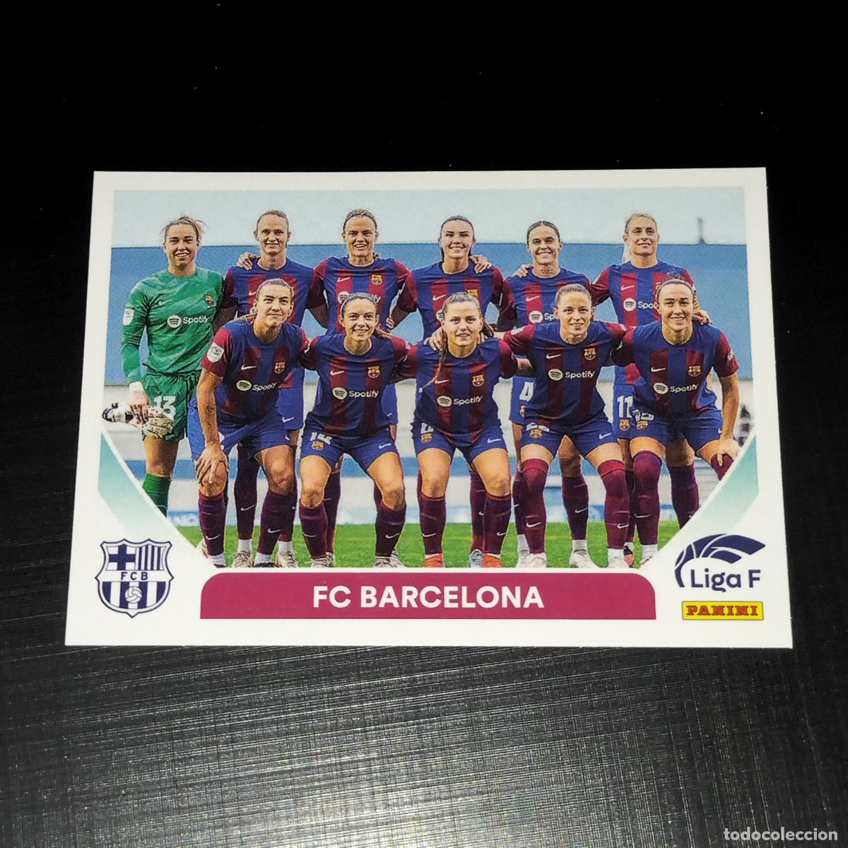 Cromos de f&uacute;tbol: N&ordm; 43 ALINEACION EQUIPO FC BARCELONA CROMOS LIGA F FEMENINA PANINI 2023 2024 23 24