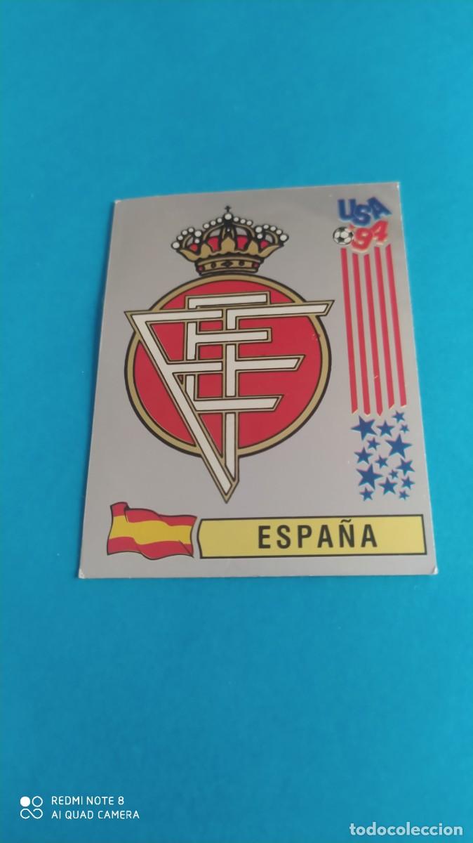 Cromos de f&uacute;tbol: ESPA&Ntilde;A 191 ESCUDO MUNDIAL USA 94 PANINI N1