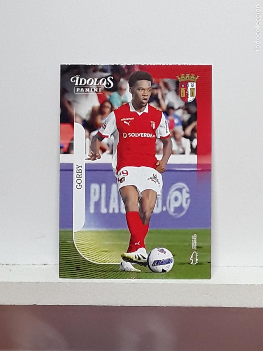 Cromos de f&uacute;tbol: PORTUGUES 2025 2026 IDOLOS 25 26 CROMO PANINI FUTEBOL N 60 BRAGA GORBY JEAN BAPTISTE